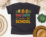 100 Days Abc Of School graphic tee in Graphite