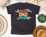 Best Dad Ever Grey 2 graphic tee in Graphite