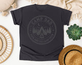 Camp Dad And His Camp Crew Grey graphic tee in Graphite