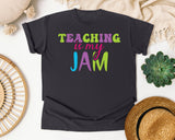 Teaching Is My Jam graphic tee in Graphite