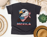 Merica Grey 2 graphic tee in Graphite