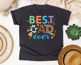 Best Dad Ever Grey 3 graphic tee in Graphite