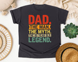Dad The Man The Myth The Legend Red 2 graphic tee in Graphite