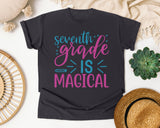 Seventh Grade Is Magical graphic tee in Graphite