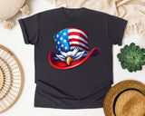 Eagle Uncle Sam Hat graphic tee in Graphite