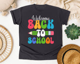 Welcome Back To School Pencil graphic tee in Graphite