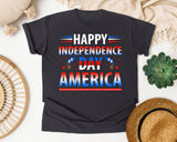 Happy Independence Day America graphic tee in Graphite