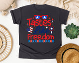 Tastes Like Freedom graphic tee in Graphite