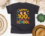 Happy 100 Days Of School Confetti graphic tee in Graphite