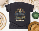 Fatherhood Is A Blessing Grey graphic tee in Graphite