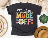 Teacher Mode Off Daisy graphic tee in Graphite