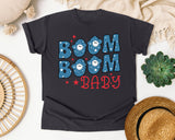 Boom Boom Baby graphic tee in Graphite