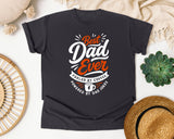 Best Dad Ever Fueled By Coffee White graphic tee in Graphite
