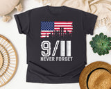 Never Forget White 7 graphic tee in Graphite