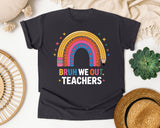 Bruh We Out Teachers Rainbow graphic tee in Graphite
