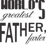 World's Greatest Father Farter Black graphic tee in Graphite