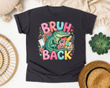 Bruh We Back Alligator graphic tee in Graphite