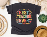 Best Teacher Ever Grey 2 graphic tee in Graphite
