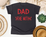 Dad The Man The Myth The Legend Pink 2 graphic tee in Graphite