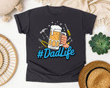 Dad Life Grey graphic tee in Graphite