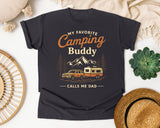 My Favorite Camping Buddy Calls Me Dad graphic tee in Graphite