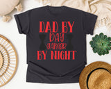 Dad By Day Gamer By Night White 3 graphic tee in Graphite