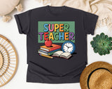 Super Teacher graphic tee in Graphite
