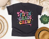 Fifth Grade Crew graphic tee in Graphite