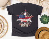 Home Of The Brave graphic tee in Graphite