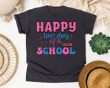 Happy Last Day Of Preschool Sparkle graphic tee in Graphite
