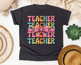 Teacher Teacher Teacher graphic tee in Graphite