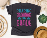 Roaring My Into 6th Grade graphic tee in Graphite