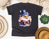 Eagle In Patriotic Hat graphic tee in Graphite