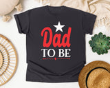 Dad To Be White 2 graphic tee in Graphite