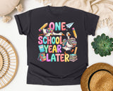 One School Year Later Goose graphic tee in Graphite