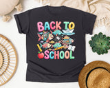 Back To School Fish graphic tee in Graphite