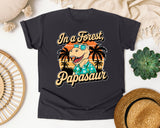 Papasaur graphic tee in Graphite