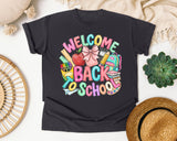 Welcome Back To School Bow graphic tee in Graphite
