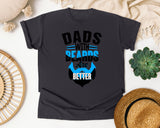 Dads With Beards Are Better White 4 graphic tee in Graphite