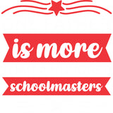 One Father Is More Than A Hundred Schoolmasters White graphic tee in Graphite