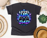 Level Up Dad graphic tee in Graphite