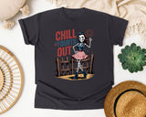 Chill The Fourth Out Grey 4 graphic tee in Graphite
