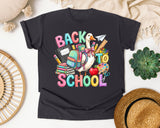 Back To School Goose Pastel graphic tee in Graphite