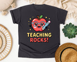Teaching Rocks graphic tee in Graphite