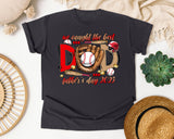 We Caught The Best Dad graphic tee in Graphite