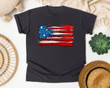 Baseball Bats American Flag graphic tee in Graphite