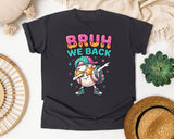 Bruh We Back Baseball Dab graphic tee in Graphite