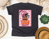 Touchdown Season Pink Helmet graphic tee in Graphite