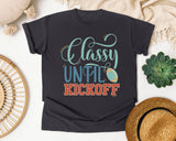 Classy Until Kickoff graphic tee in Graphite