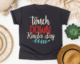 Touch Down Kinda Day Cream graphic tee in Graphite